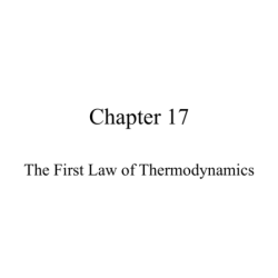 Thermodynamics fundamentals