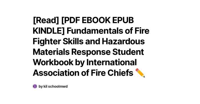 Fundamentals of fire fighter skills and hazardous materials response