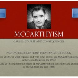 Red scare and mccarthyism handout answer key